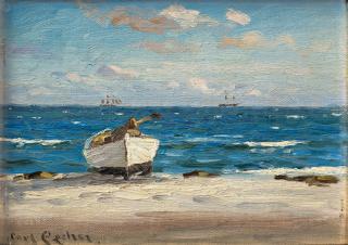 Carl Locher - Beach Scene, Skagen