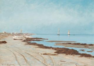 Carl Locher - Calm evening, Skagen