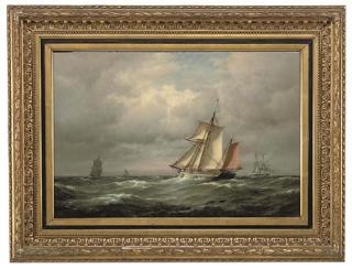 Carl-Ludwig Bille - Shipping in a swell