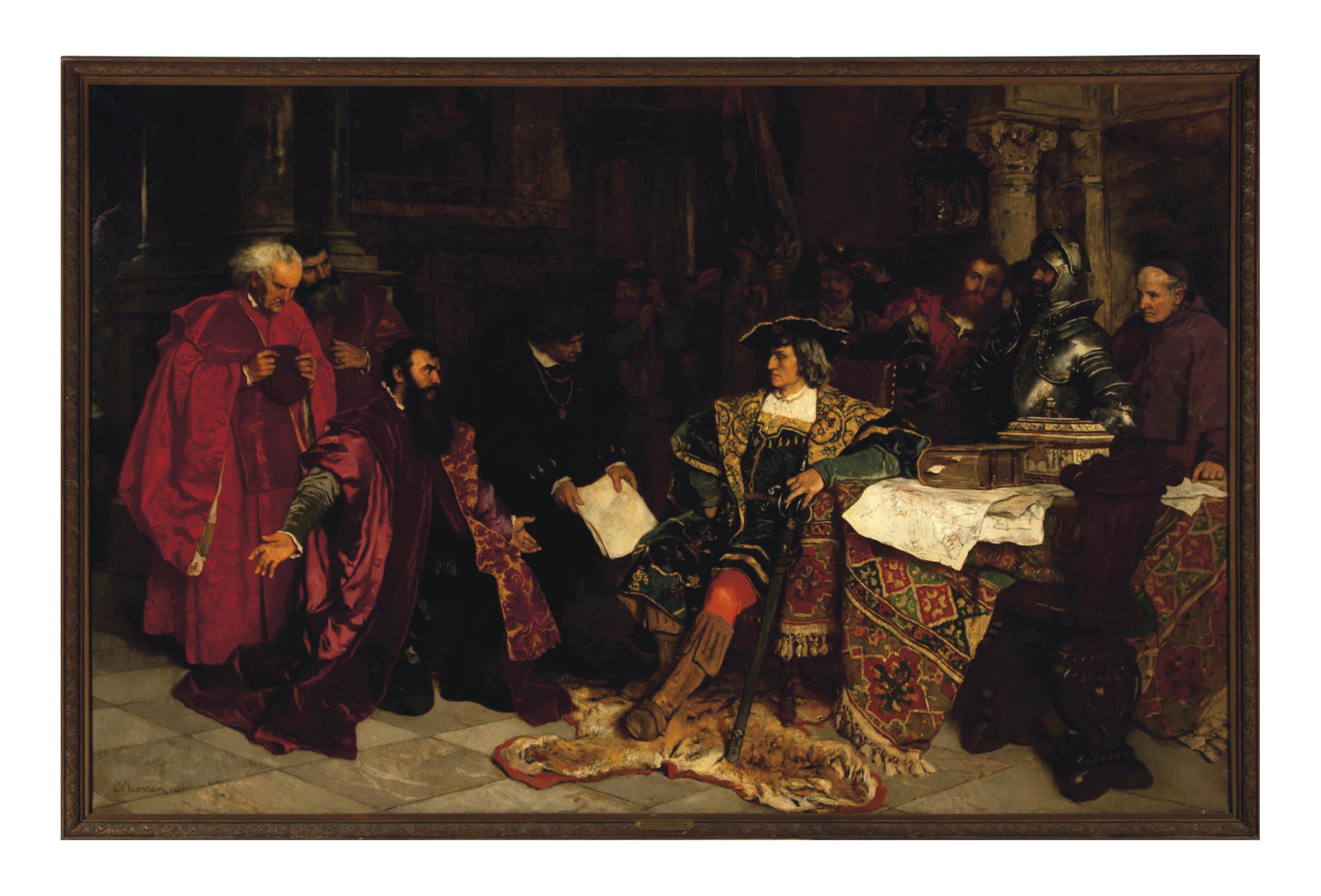 Carl Ludwig Friedrich Becker - Emperor Maximilian at Verona receiving the Venetian Ambassador