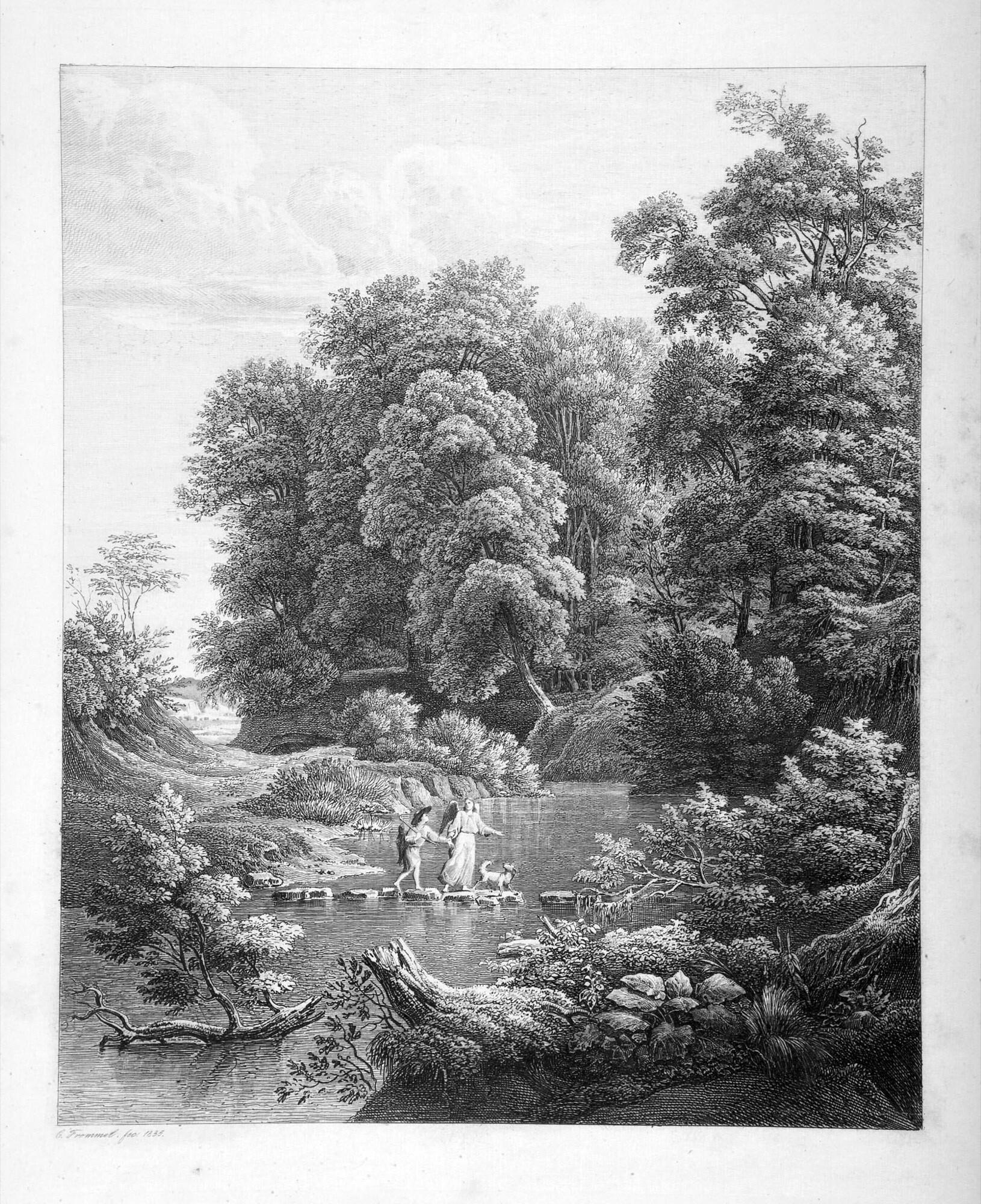 Carl Ludwig Frommel - Folge von 6 Bll.: Sechs radierte Blätter.