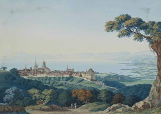 Carl Ludwig Hackert - A View of Lausanne