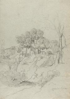 Carl Ludwig Kaaz - „Rocca del Papa“. Verso: „Rocca del Papa“