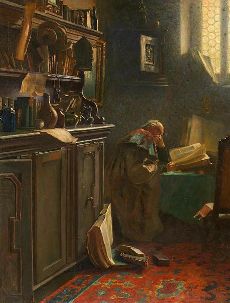 Carl Maria Seyppel - Der Gelehrte im Studierzimmer