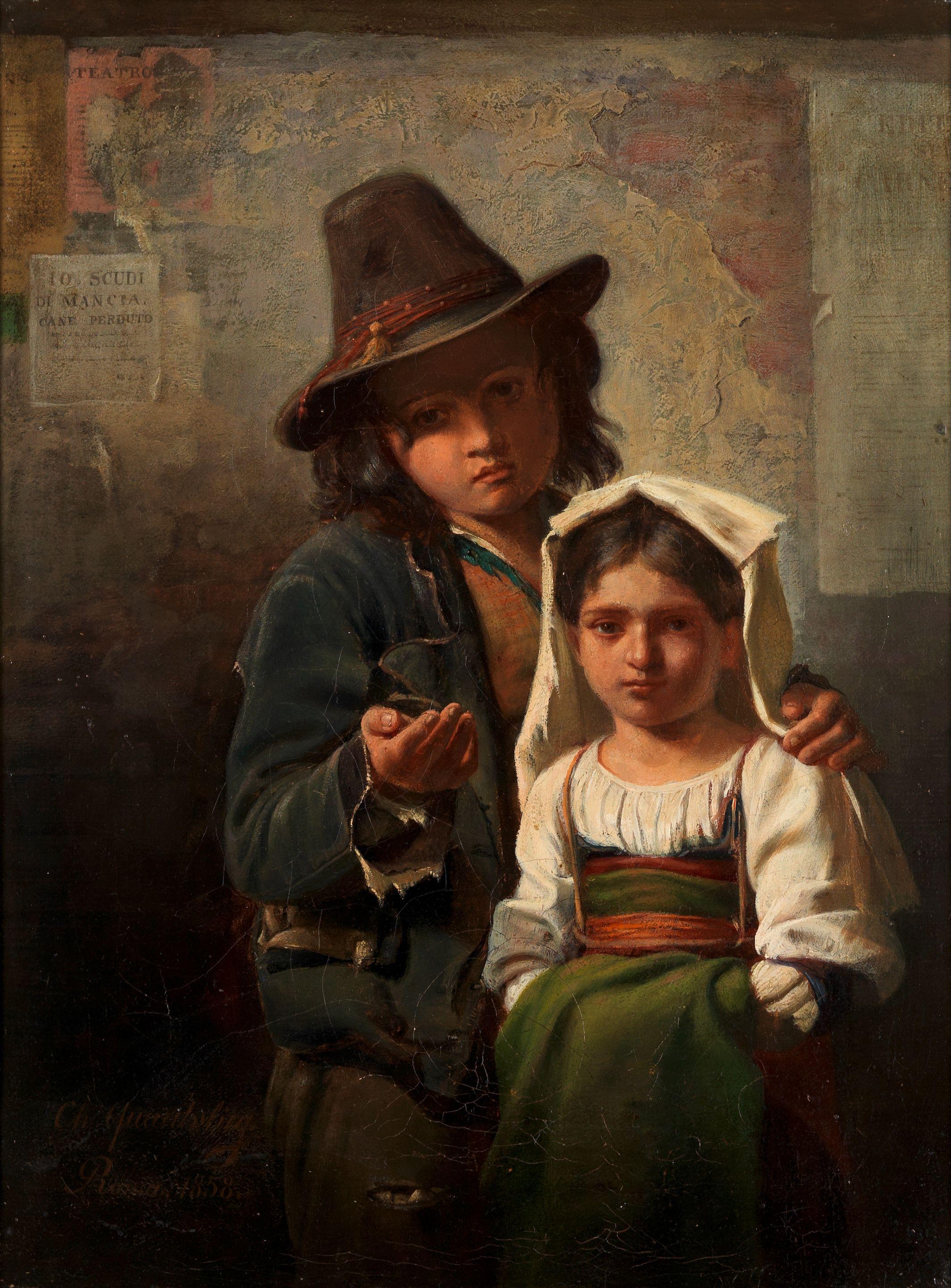 Carl Max Gerlach Quaedvlieg - The young beggars
