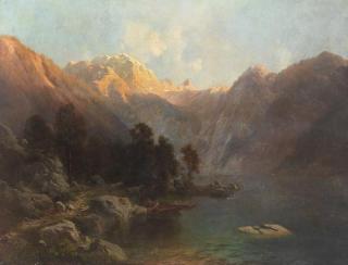 Carl Millner - Der Königssee mit Sankt Bartholomä