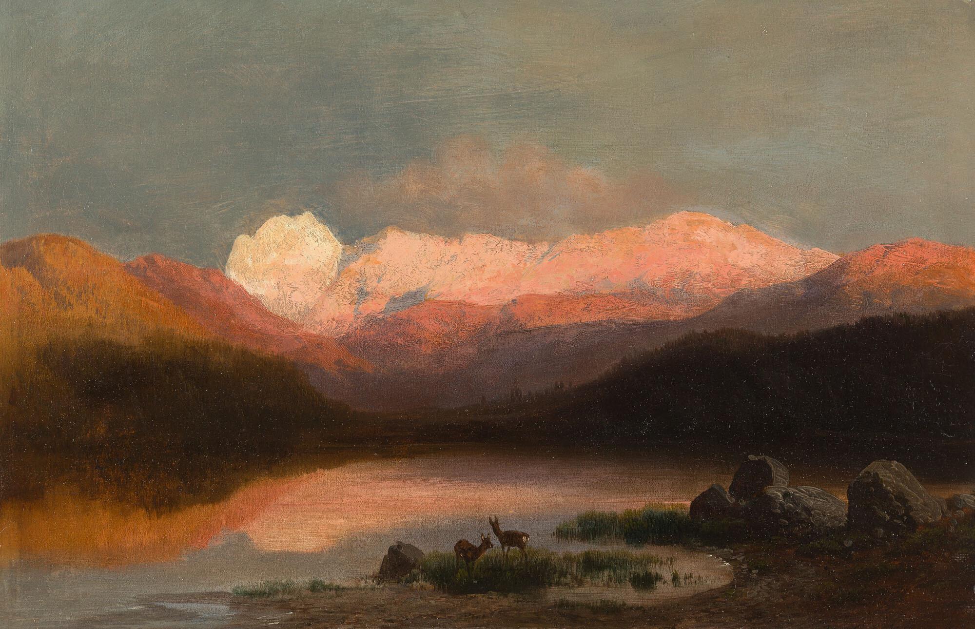 Carl Millner - Gebirgssee.