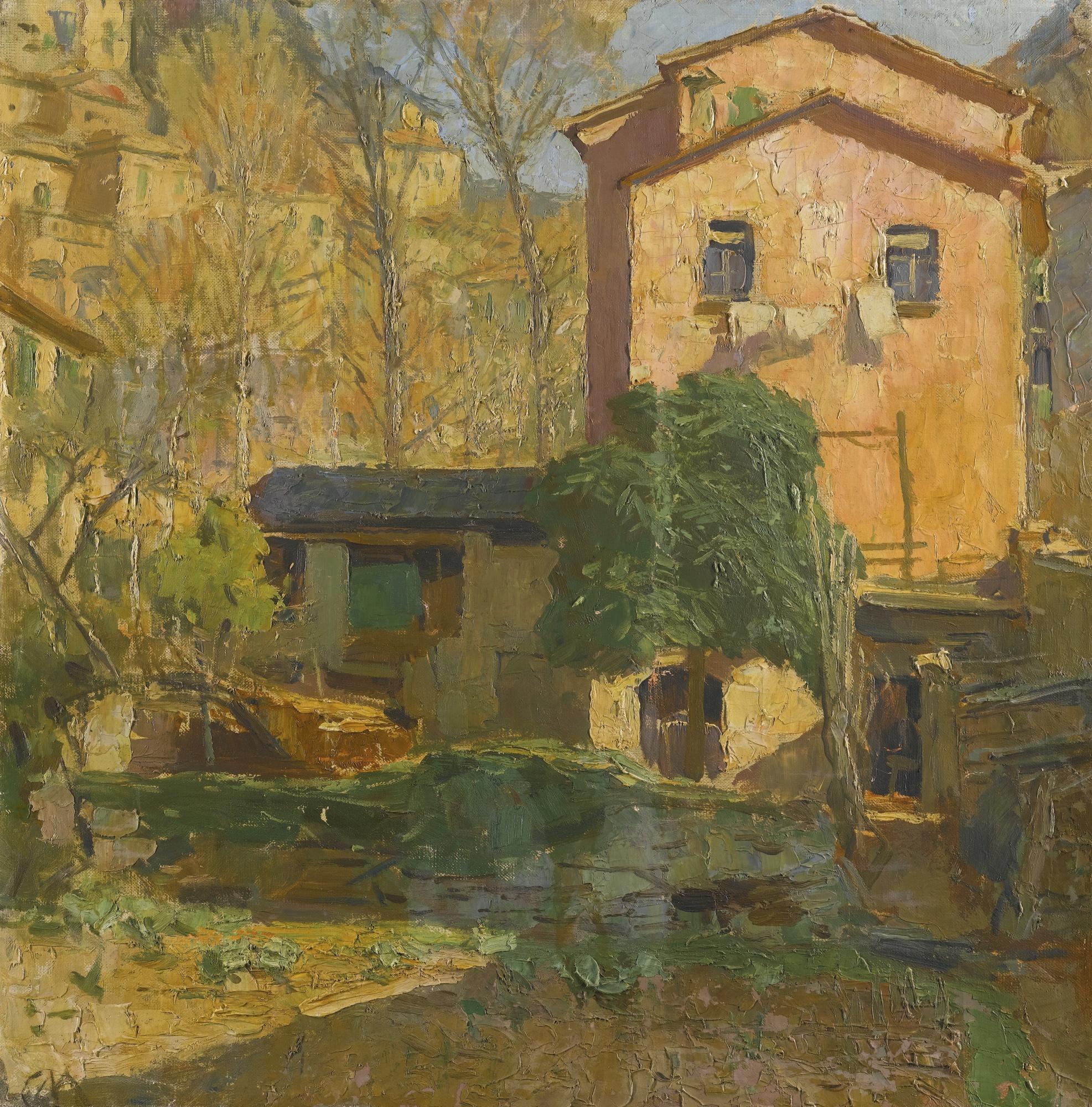 Carl Moll - Austrian landscape In The Riviera Ligure, Italy