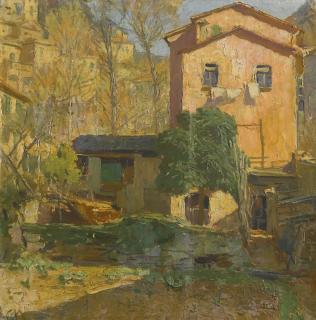 Carl Moll - Austrian landscape In The Riviera Ligure, Italy