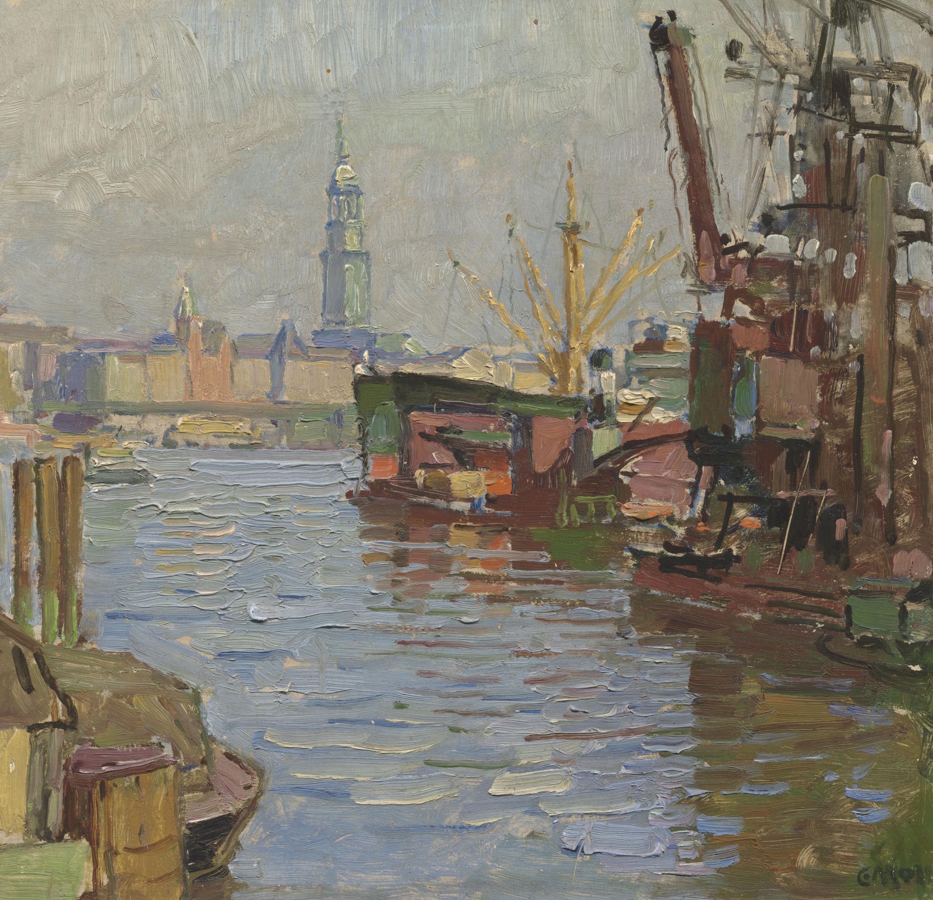 Carl Moll - Der Hamburger Hafen
