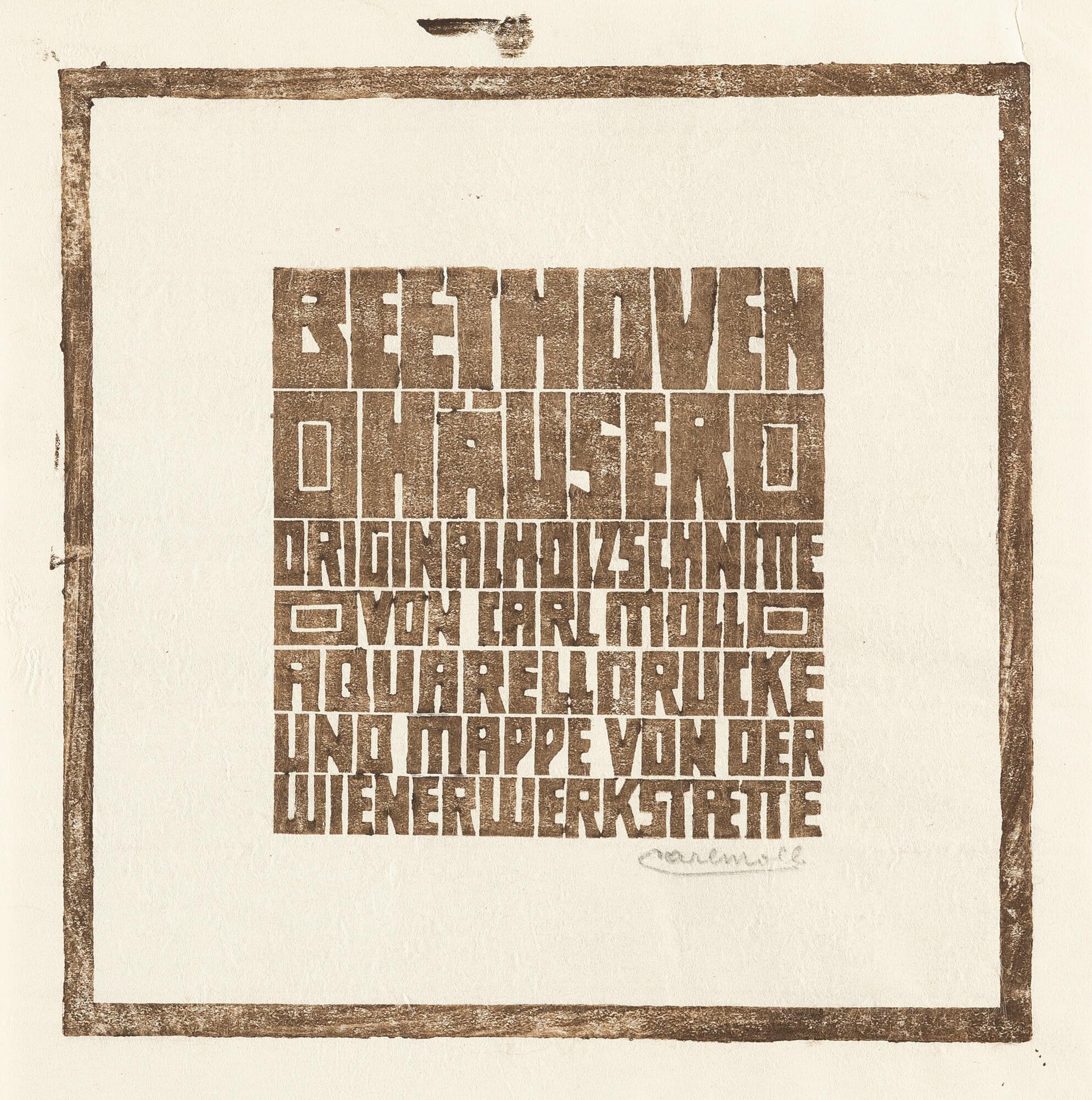 Carl Moll - Folge von 12 Bll.: Beethoven-Häuser.