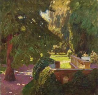 Carl Moll - Im Garten