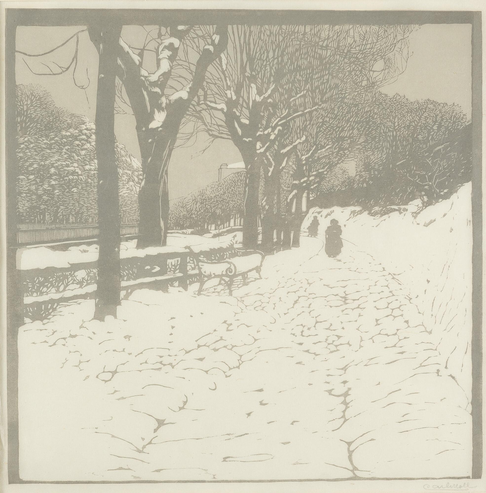 Carl Moll - Winter (Hohe Warte in Wien).