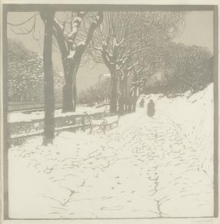 Carl Moll - Winter (Hohe Warte in Wien).