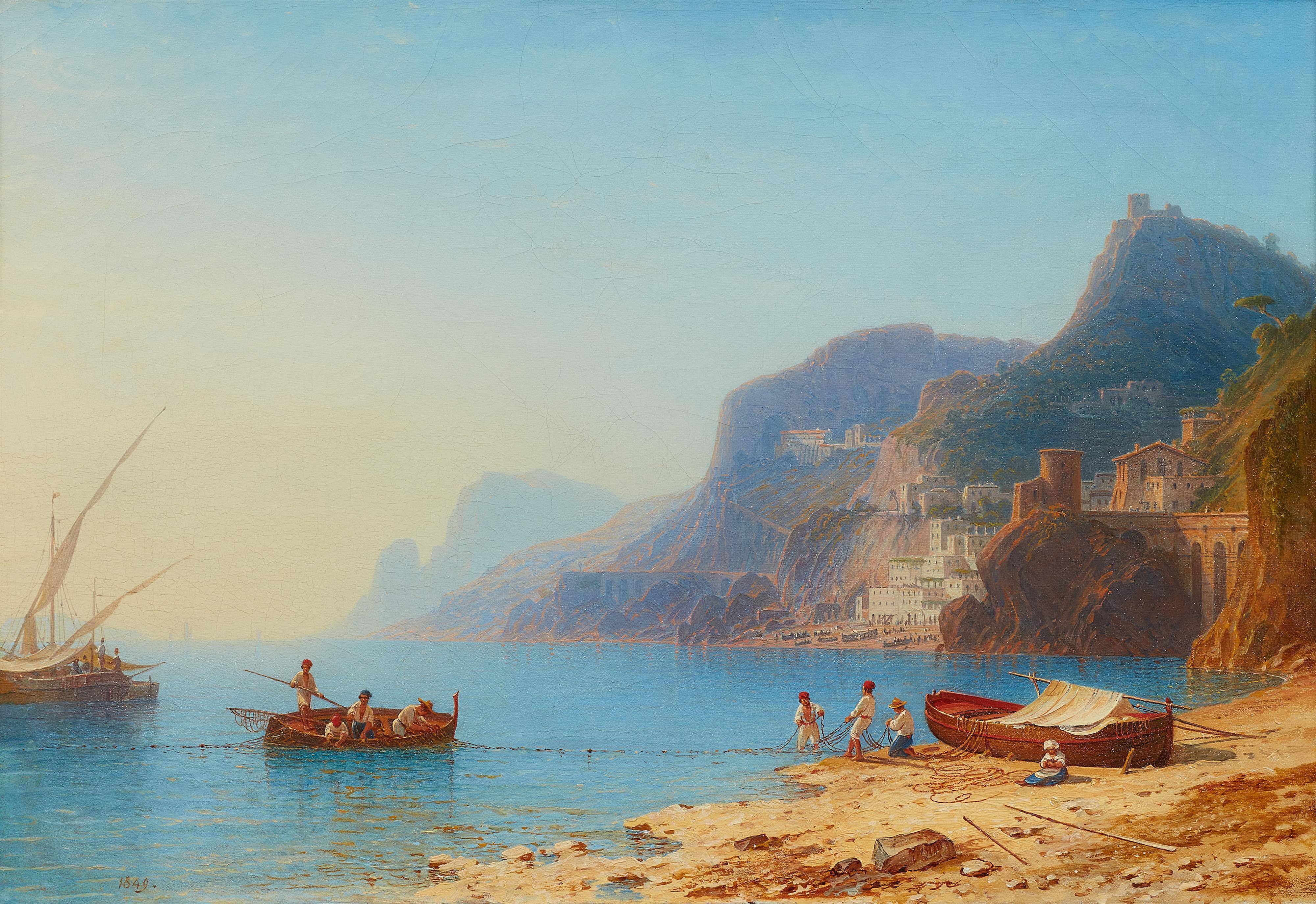 Carl Morgenstern - Ansicht von Villafranca (Villefranche-sur-Mer) bei Nizza