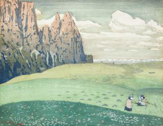 Carl Moser - Sciliar con Alpe di Siusi