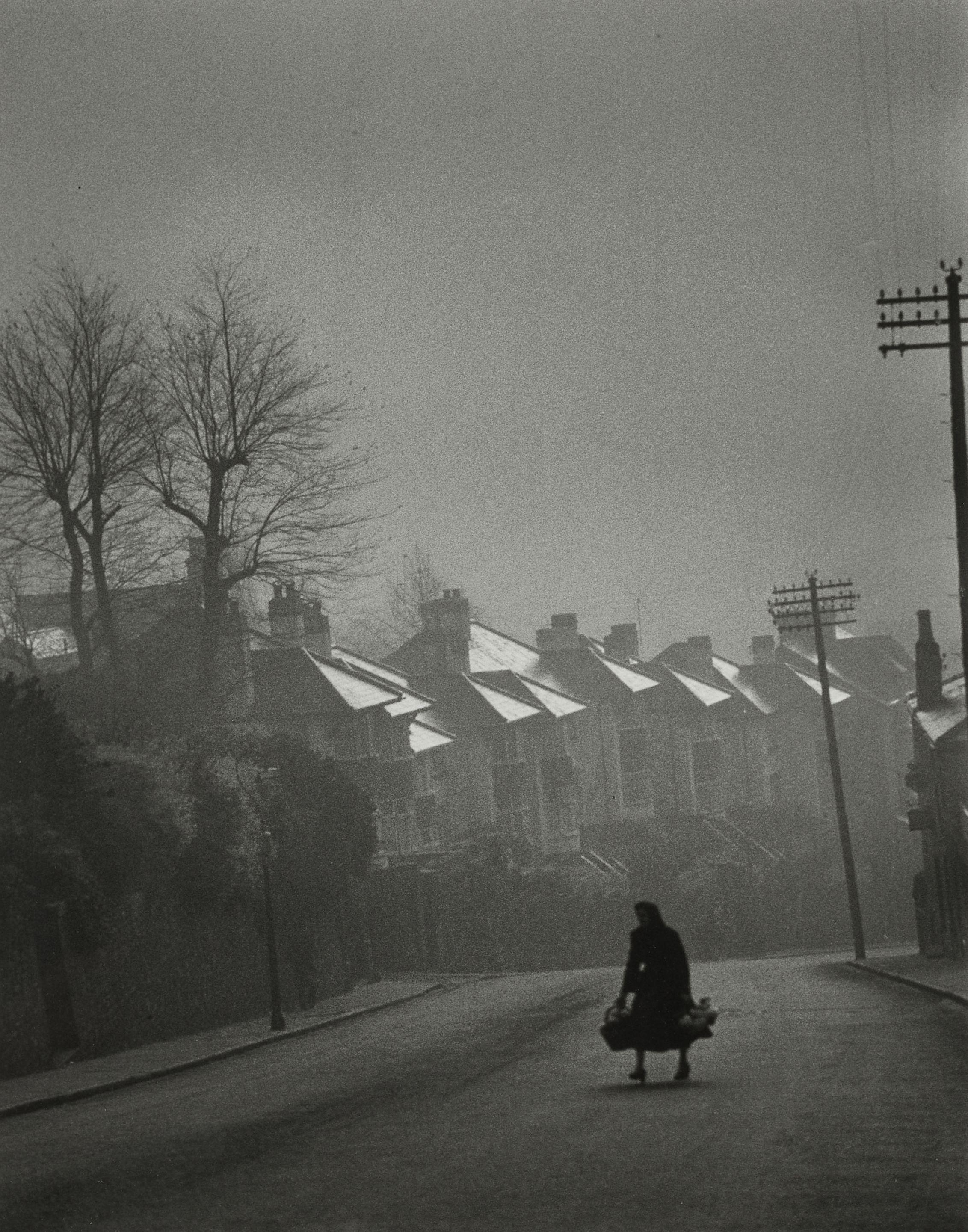 Carl Mydans - Fog coming in, Swansea, Wales