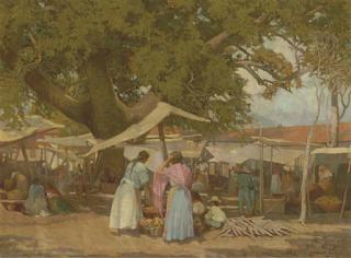 Carl Oscar Borg - At The Market