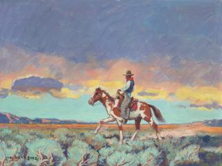 Carl Oscar Borg - Evening in the Badlands (Montana)