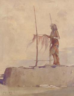 Carl Oscar Borg - Horn Snake Priest