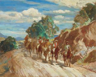 Carl Oscar Borg - Morning Ride, Hollywood Hills