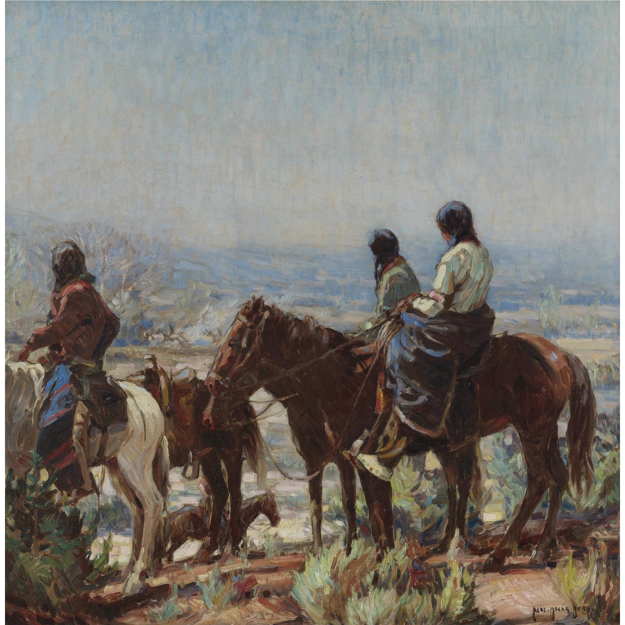 Carl Oscar Borg - Watching The Race