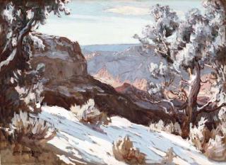 Carl Oscar Borg - Winter Day at the Grand Canyon