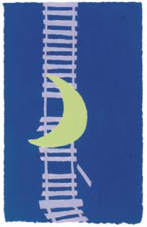 Carl Ostendarp - Untitled (Moon On Train Tracks): And A Companion Work, Peanuts