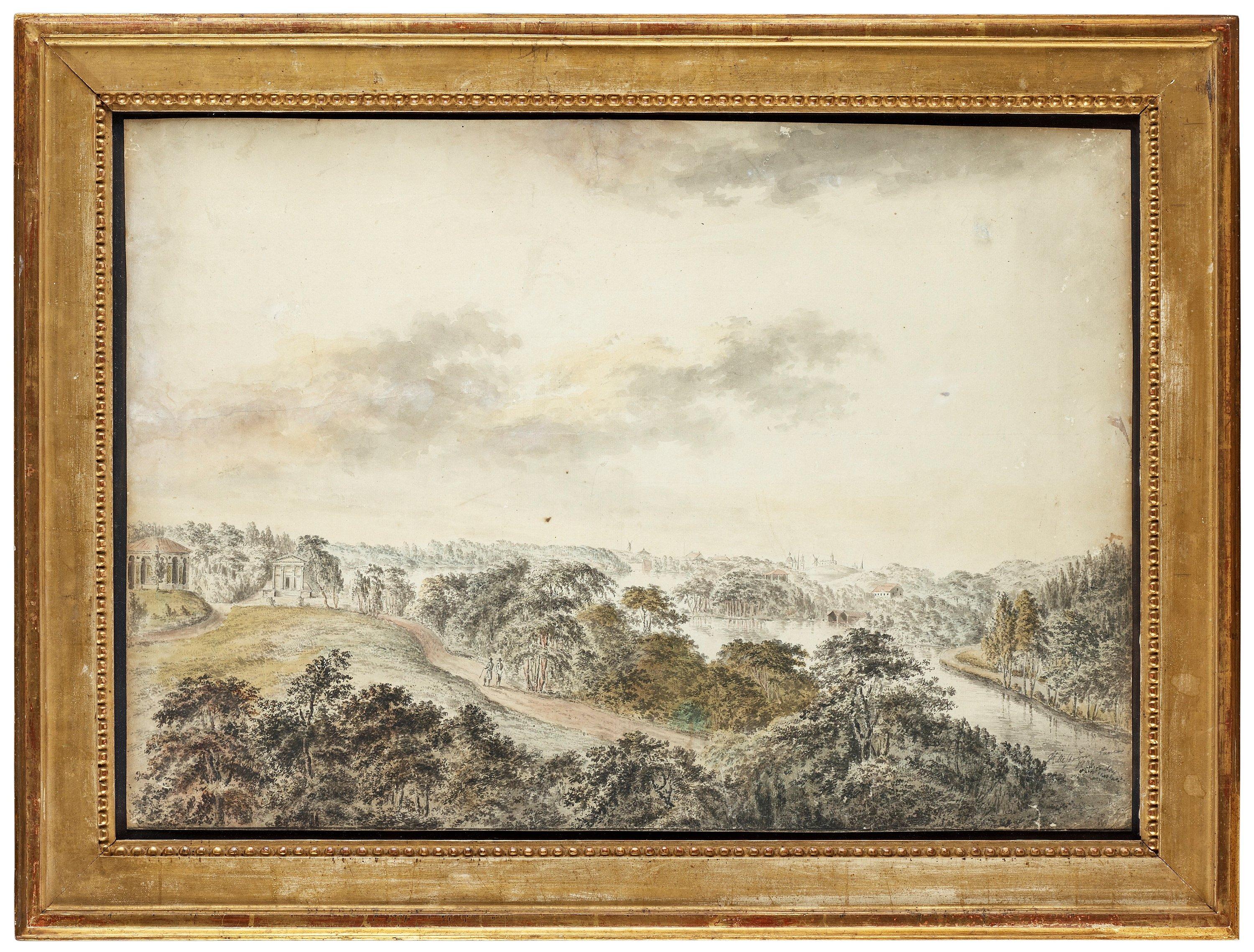 Carl Petter Hilleström - View over Brunnsviken in the Haga park.