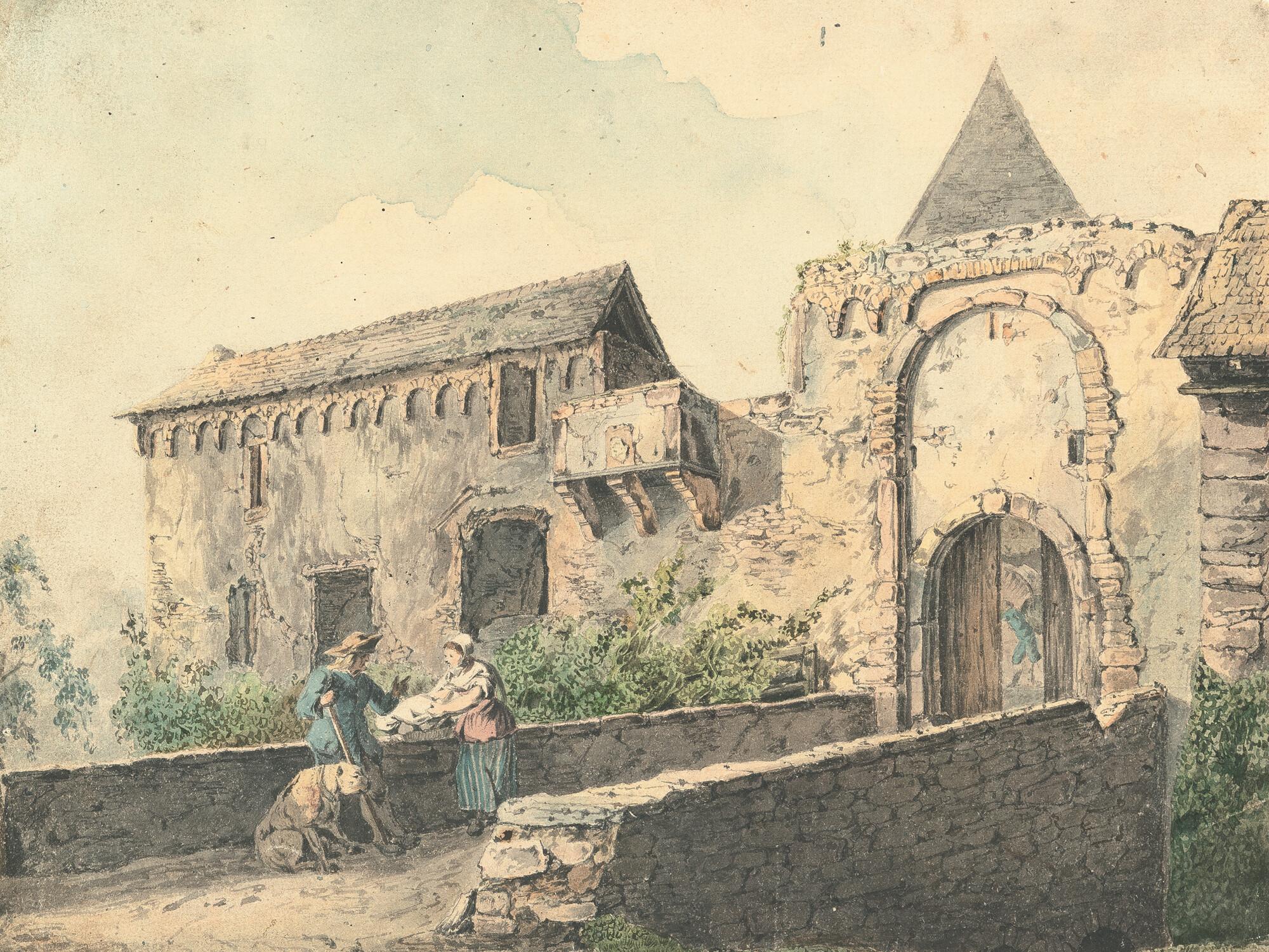 Carl Philipp Fohr - Die Ruine Tiefburg bei Handschuhsheim