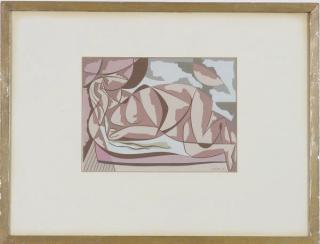 Carl Robert Holty - Abstract reclining female nude