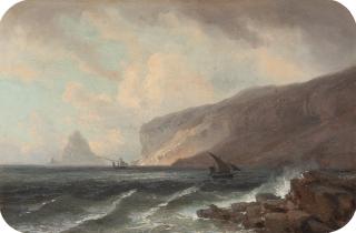 Carl Robert Kummer - Ankunft in Portugal bei stürmischer See