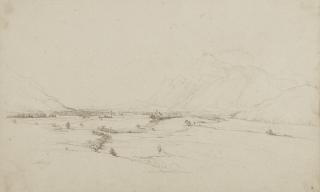 Carl Robert Kummer - Ansicht des Inntals mit Blick auf Oberaudorf.