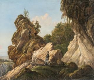 Carl Robert Kummer - Jäger am Lilienstein (Sächsische Schweiz)
