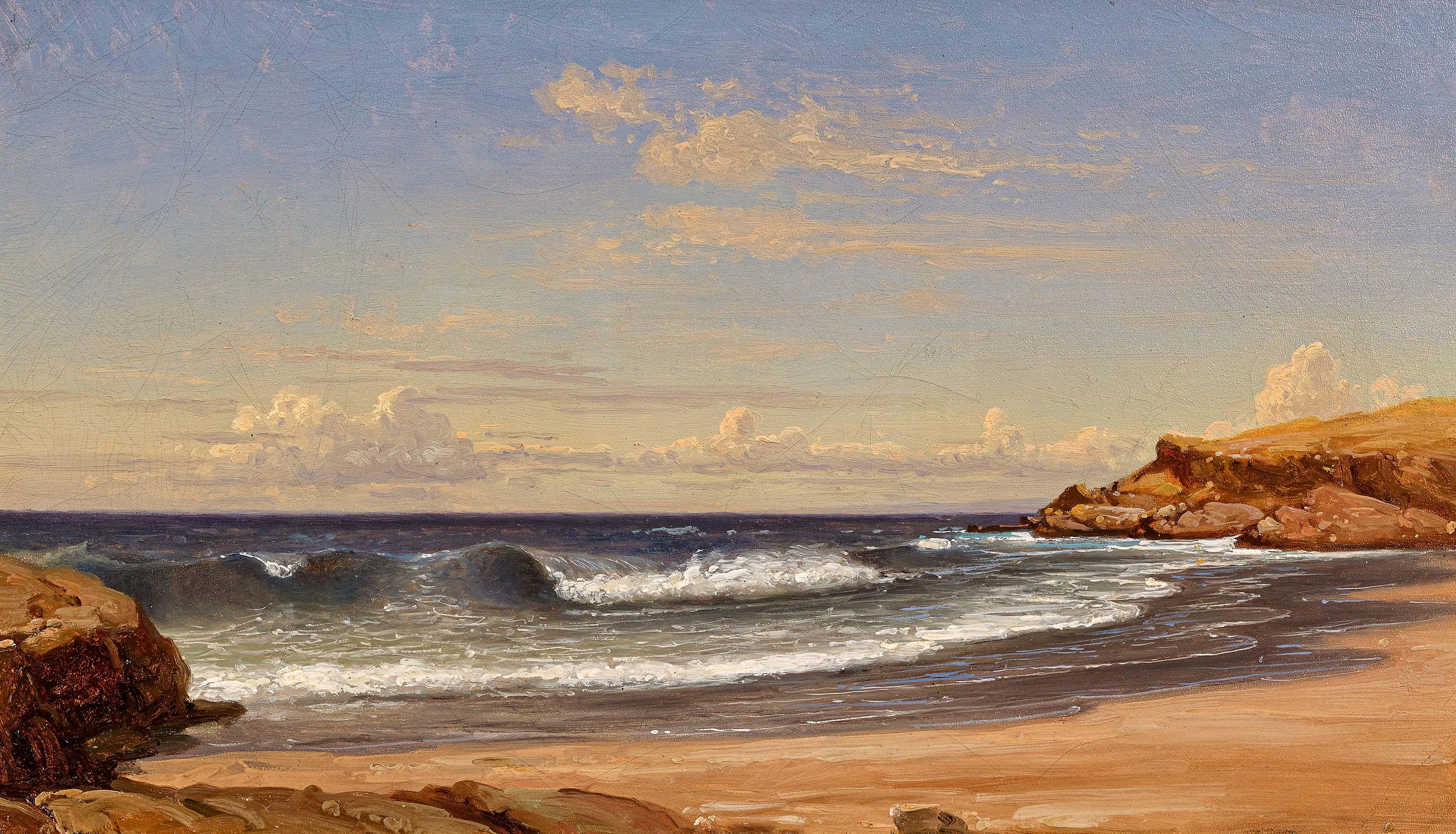 Carl Robert Kummer - Meeresbrandung in der Bucht von Colares in Portugal