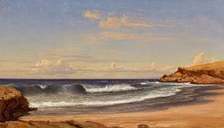 Carl Robert Kummer - Meeresbrandung in der Bucht von Colares in Portugal