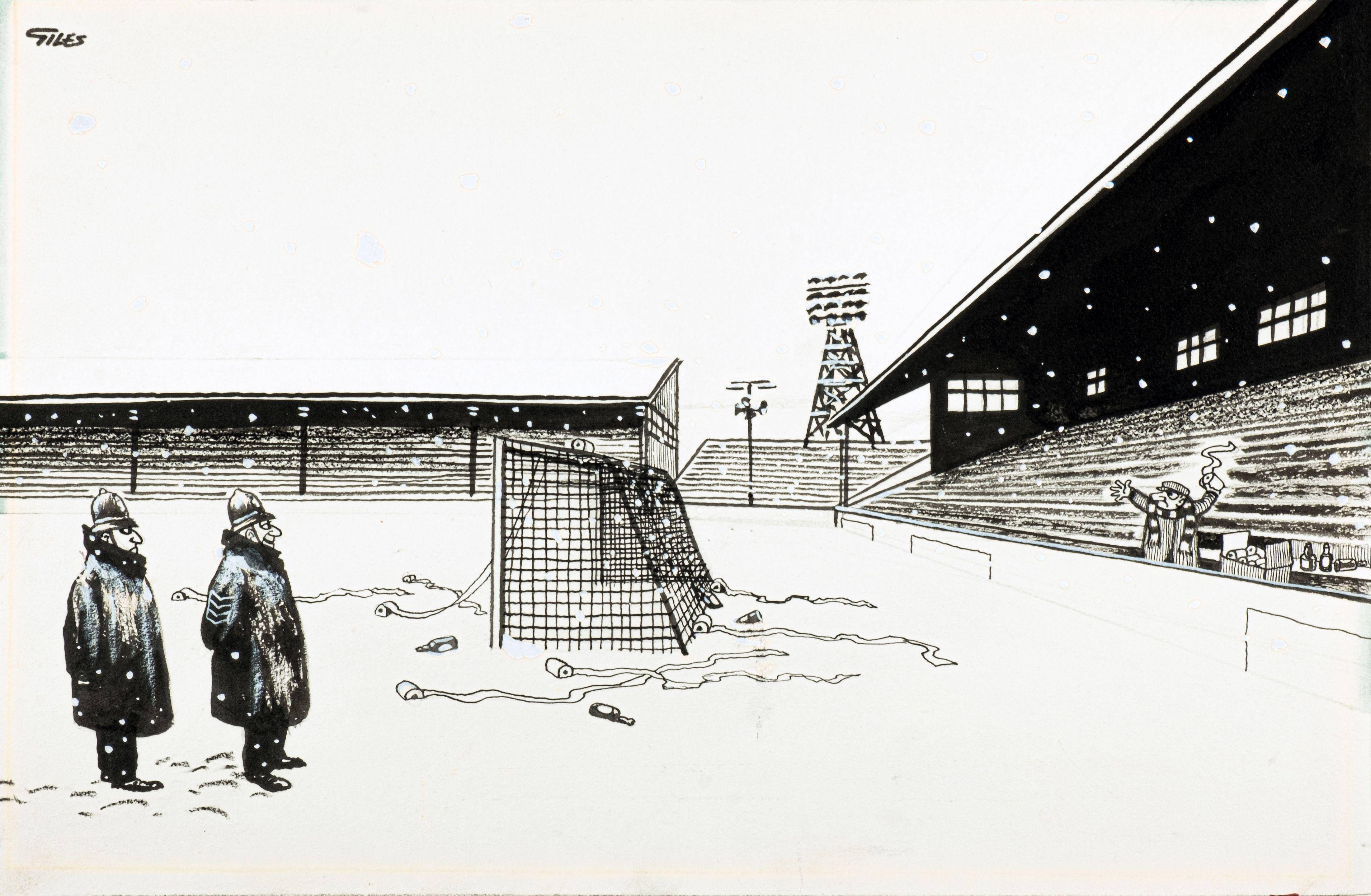 Carl Ronald Giles - Now There\'s a Real Fan – Won\'t Let a Simple Thing Like a Game Being Cancelled Spoil His Afternoon\'s Sport