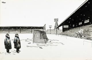 Carl Ronald Giles - Now There\'s a Real Fan – Won\'t Let a Simple Thing Like a Game Being Cancelled Spoil His Afternoon\'s Sport