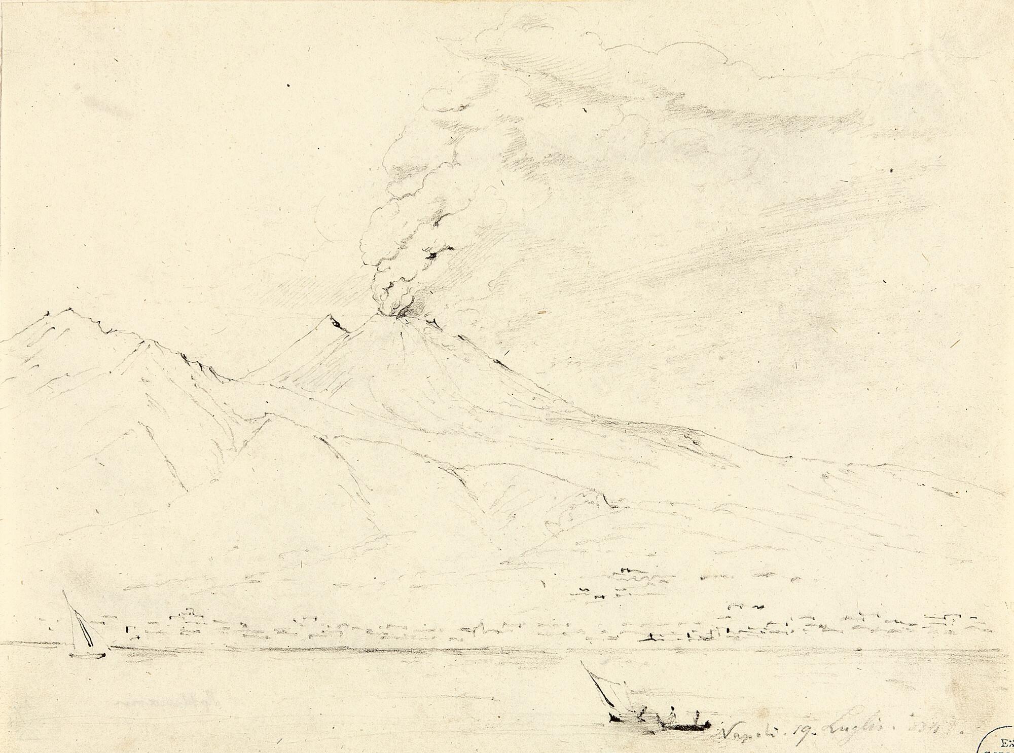 Carl Rottmann - Der Vesuv bei Neapel.