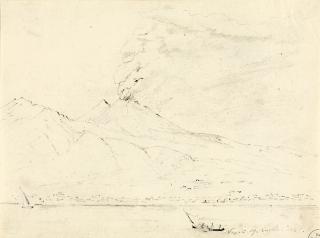 Carl Rottmann - Der Vesuv bei Neapel.