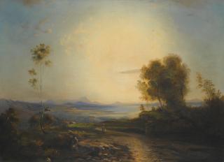 Carl Rottmann - Germana View Of Aulis In Boeotia