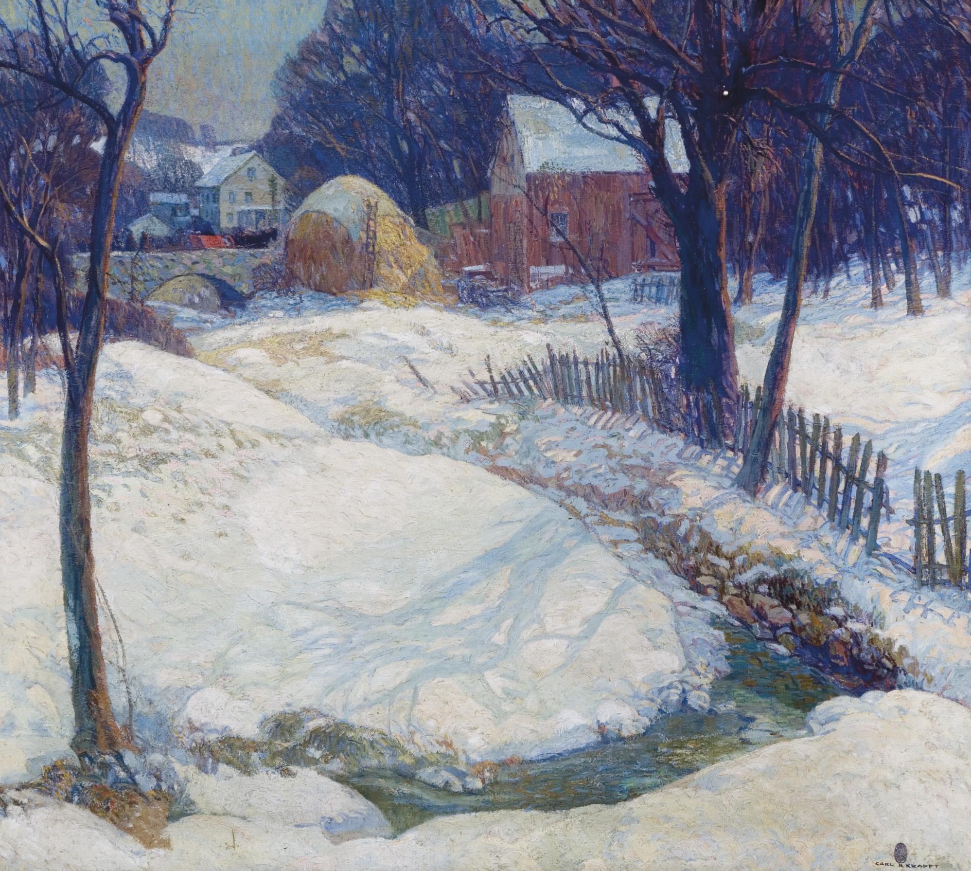 Carl Rudolph Krafft - The Red Sleigh