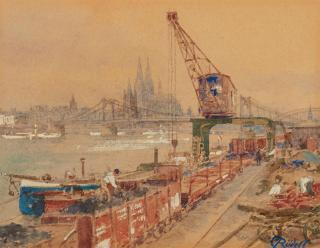 Carl Rüdell - Am Deutzer Hafen in Köln