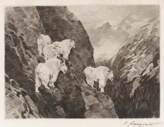 Carl Rungius - Among the Crags