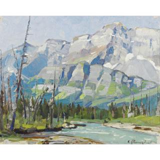 Carl Rungius - Mt. Eisenhower, Alberta