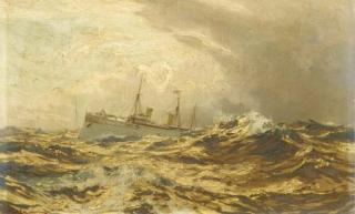 Carl Saltzman - SM Yacht Hohenzollern auf hoher See