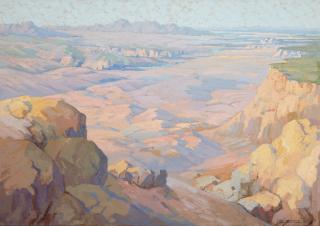 Carl Sammons - Desert Canyon (Virgin River Valley, Utah) 20 x 28in