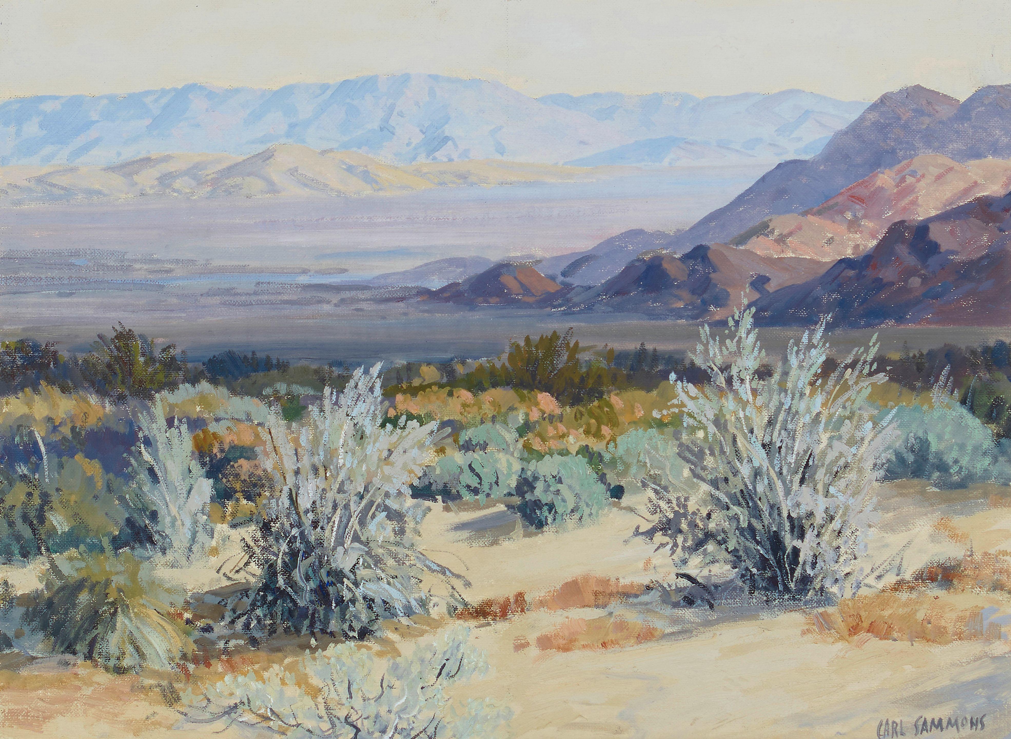 Carl Sammons - Desertscape 12 x 16 in. framed 23 3/4 x 26 3/4 in.