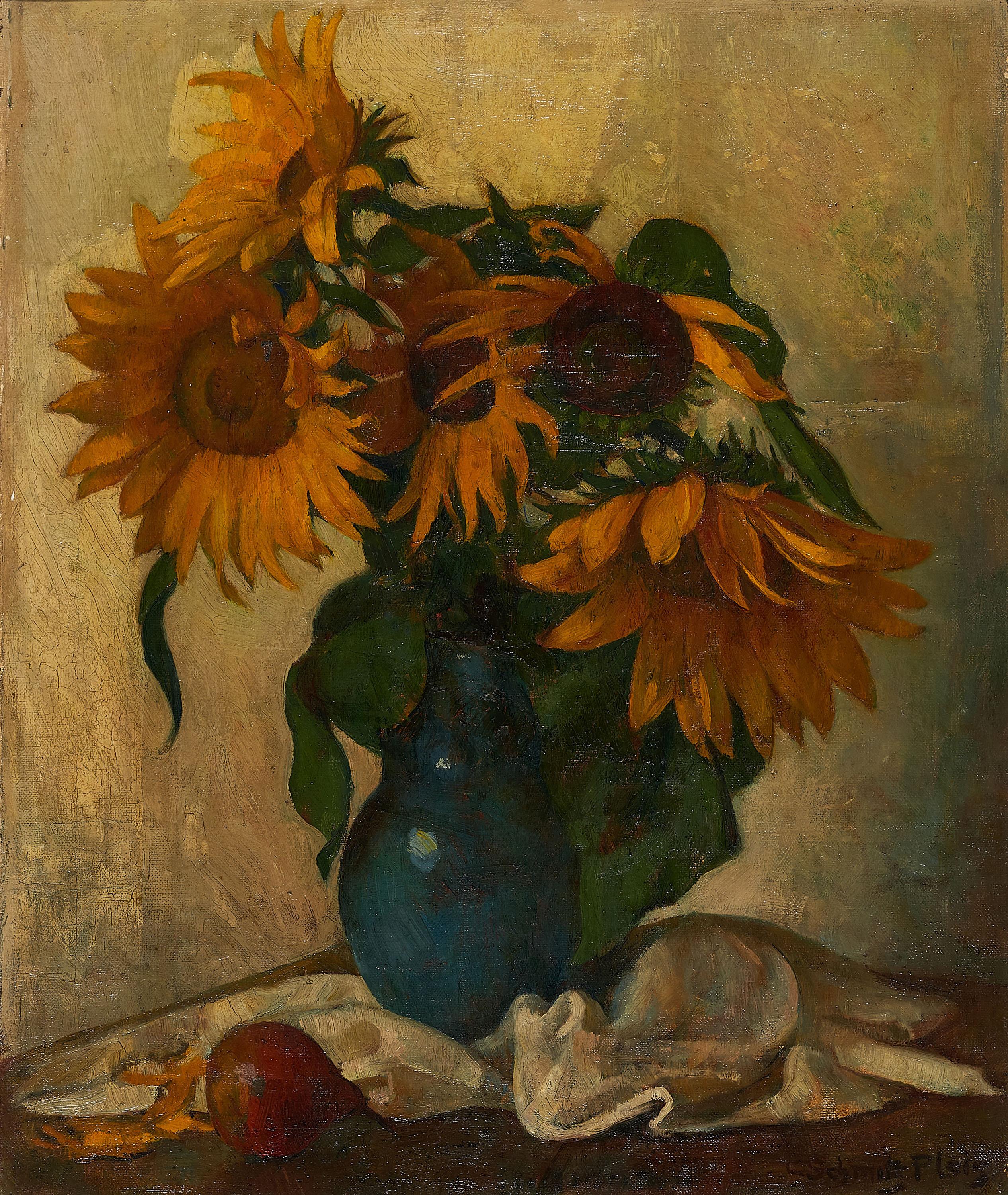 Carl Schmitz-Pleis - Ohne Titel (Sonnenblumen).