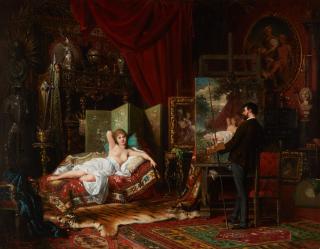 Carl Schweninger Jnr. - In the Artist\'s Studio